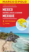 Mapa Marco Polo Meksyk - obejmuje Gwatemalę, Belize i Salwador - Mexico Marco Polo Map - Includes Guatemala, Belize and El Salvador