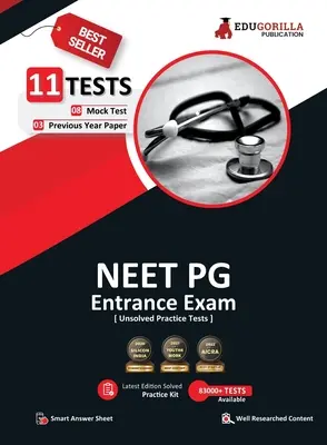 NEET PG Entrance Exam Preparation Book 2023 - 8 próbnych testów i 3 arkusze z poprzedniego roku (3300 nierozwiązanych pytań) z bezpłatnym dostępem do testu online - NEET PG Entrance Exam Preparation Book 2023 - 8 Mock Tests and 3 Previous Year Papers (3300 Unsolved Objective Questions) with Free Access To Online T