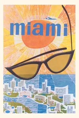 Plakat podróżniczy z Miami w stylu vintage - Vintage Journal Miami Travel Poster