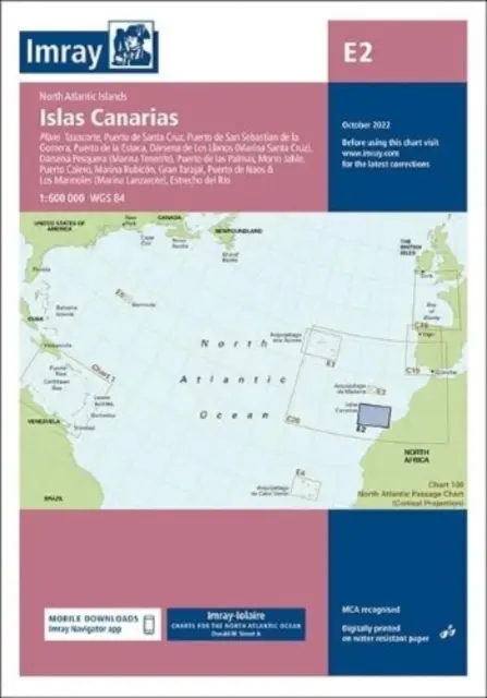 Imray Mapa E2 - Wyspy Kanaryjskie - Imray Chart E2 - Islas Canarias