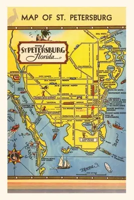 Vintage Journal Mapa St. Petersburg, Floryda - Vintage Journal Map of St. Petersburg, Florida