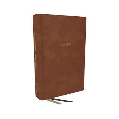 Nkjv, Foundation Study Bible, Large Print, Leathersoft, Brown, Red Letter, Thumb Indexed, Comfort Print: Biblia Święta, Nowa Wersja Króla Jakuba - Nkjv, Foundation Study Bible, Large Print, Leathersoft, Brown, Red Letter, Thumb Indexed, Comfort Print: Holy Bible, New King James Version