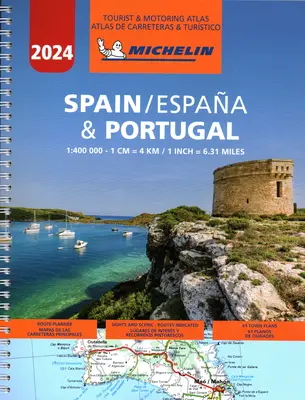 Atlas drogowy Michelin Hiszpania i Portugalia 2024 - Michelin Spain & Portugal Road Atlas 2024