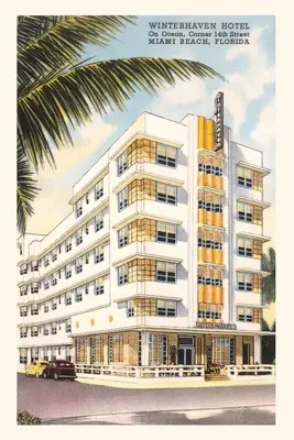 Dziennik vintage Hotel Winterhaven, Miami Beach - Vintage Journal Winterhaven Hotel, Miami Beach