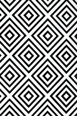 Hardcover Classic Notebook: 256 stron w linie, 7 x 10 cali, czarno-biały Geometric: 256 stron w linie, 7 x 10 cali, czarno-biały - Hardcover Classic Notebook: 256 Lined Page Notebook, 7-x-10-inch, Black and White Geometric: 256 Lined Page Notebook, 7-x-10-inch, Black and White