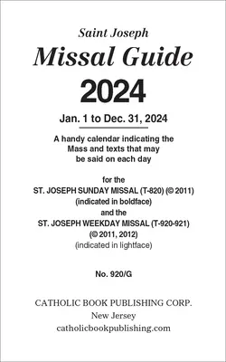 Przewodnik po mszale 2024 - Missal Guide 2024