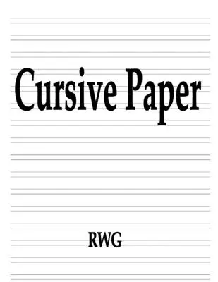 Cursive Paper: 150 stron 8,5 x 11 - Cursive Paper: 150 Pages 8.5 X 11