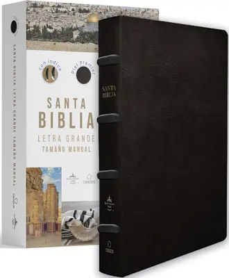 Biblia Reina Valera 1960 Letra Grande. Piel Premier Negro, ndice, Tamao Manual / Spanish Bible Rvr 1960 Handy Size, Large Print, Index Tabs, Bonded