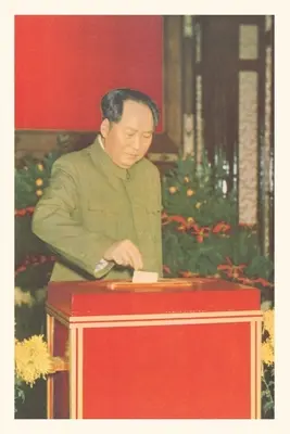 Dziennik vintage z głosowaniem na Mao Tse Tunga - Vintage Journal Mao Tse Tung Voting