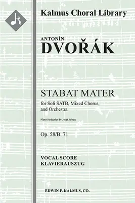 Stabat Mater, Op.58: Partytura wokalna - Stabat Mater, Op.58: Vocal score