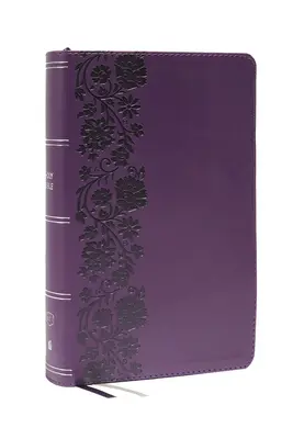 Kjv, Personal Size Large Print Single-Column Reference Bible, Leathersoft, Purple, Red Letter, Comfort Print: Biblia Święta, Wersja Króla Jakuba - Kjv, Personal Size Large Print Single-Column Reference Bible, Leathersoft, Purple, Red Letter, Comfort Print: Holy Bible, King James Version