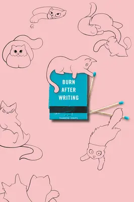 Burn After Writing (fioletowy z kotami) - Burn After Writing (Purple with Cats)