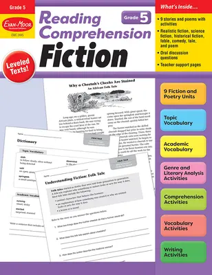 Czytanie ze zrozumieniem: Fikcja, klasa 5, materiały dla nauczycieli - Reading Comprehension: Fiction, Grade 5 Teacher Resource