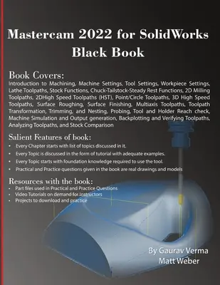 Mastercam 2022 dla SolidWorks Czarna książka - Mastercam 2022 for SolidWorks Black Book