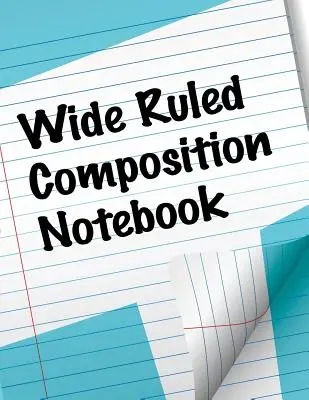 Notatnik z szerokimi ryzami - Wide Ruled Composition Notebook