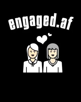 Engaged.af: Księga gości weselnych LGBT - prezenty ślubne dla lesbijek i lesbijek - jak się bronić Pusta księga 8 x 10, 200 stron - Engaged.af: LGBT Wedding Guest Book - Mrs & Mrs Lesbian Wedding Gifts - How To Stand Up For Yourself Blank Paperback 8 x 10, 200 P