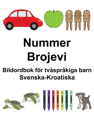 Szwedzko-chorwacki Liczby/Brojevi Dwujęzyczny słownik obrazkowy dla dzieci - Svenska-Kroatiska Nummer/Brojevi Bildordbok fr tvsprkiga barn