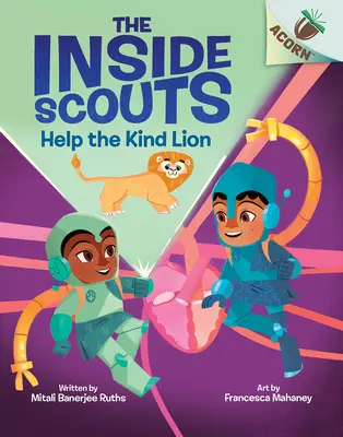 Pomóż miłemu lwu: Książka o żołędziu (The Inside Scouts #1) - Help the Kind Lion: An Acorn Book (the Inside Scouts #1)