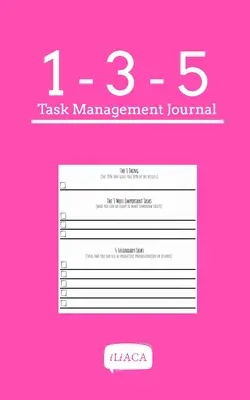 135 Dziennik zarządzania zadaniami - różowa okładka: Minimalistyczna produktywność dla kreatywnych - 135 Task Management Journal - Pink Cover: Minimalist Productivity For Creatives