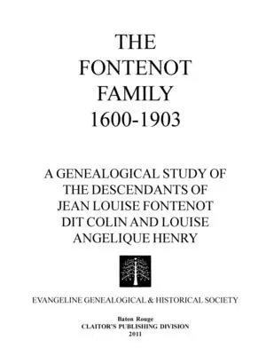 Rodzina Fontenot 1600-1903 - The Fontenot Family 1600-1903