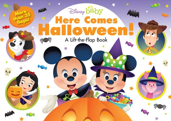 Disney Baby Nadchodzi Halloween! Książka z klapką - Disney Baby Here Comes Halloween!: A Lift-The-Flap Book