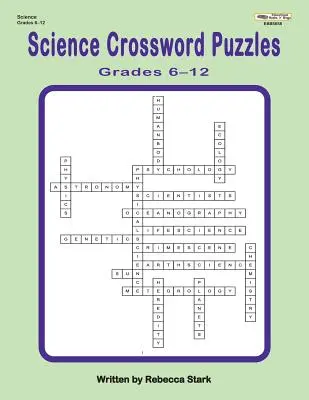 Krzyżówki z przedmiotów ścisłych, klasy 6-12 - Science Crossword Puzzles Grades 6?12