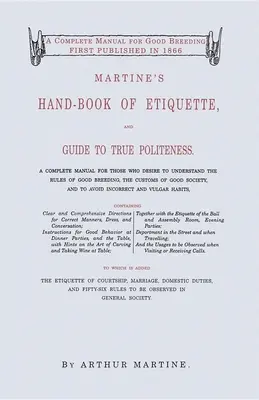 Martine's Hand-Book of Etiquette (Podręcznik etykiety Martine) - Martine's Hand-Book of Etiquette