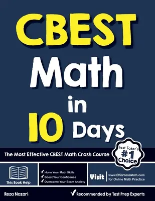 CBEST Matematyka w 10 dni: Najskuteczniejszy przyspieszony kurs matematyki CBEST - CBEST Math in 10 Days: The Most Effective CBEST Math Crash Course