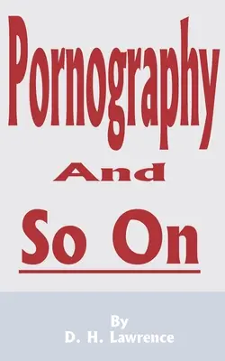 Pornografia i tak dalej - Pornography and So on