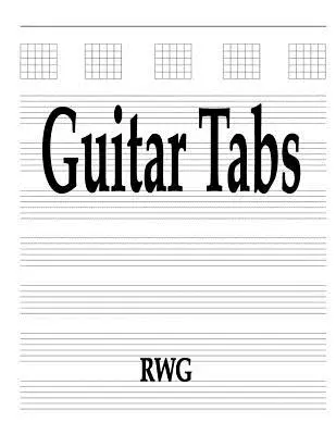 Tabulatury gitarowe: 50 stron 8,5 x 11 - Guitar Tabs: 50 Pages 8.5 X 11