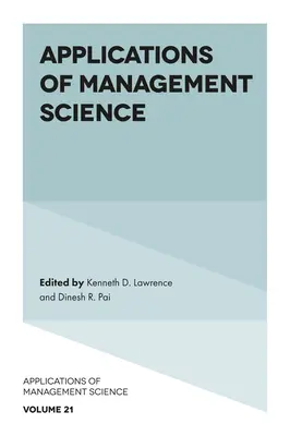 Zastosowania nauk o zarządzaniu - Applications of Management Science