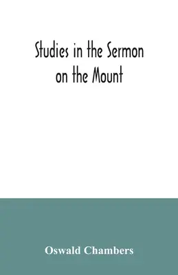 Studia nad Kazaniem na Górze - Studies in the Sermon on the Mount