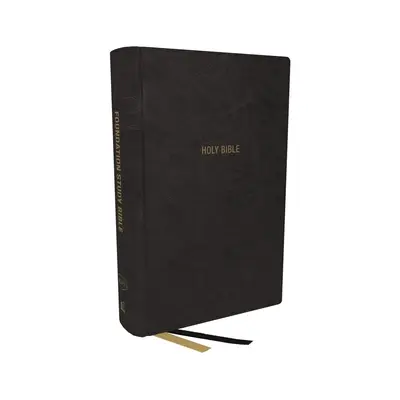 Kjv, Foundation Study Bible, Large Print, Leathersoft, Black, Red Letter, Thumb Indexed, Comfort Print: Biblia Święta, Wersja Króla Jakuba - Kjv, Foundation Study Bible, Large Print, Leathersoft, Black, Red Letter, Thumb Indexed, Comfort Print: Holy Bible, King James Version