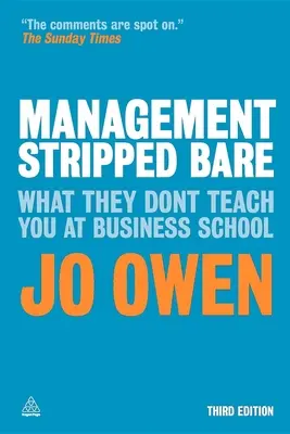 Zarządzanie rozebrane do naga: Czego nie uczą w szkole biznesu - Management Stripped Bare: What They Don't Teach You at Business School