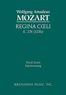 Regina Coeli, K.276 / 321b: Partytura wokalna - Regina Coeli, K.276 / 321b: Vocal score