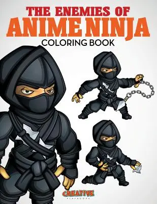 Kolorowanka z wrogami anime ninja - The Enemies of Anime Ninja Coloring Book