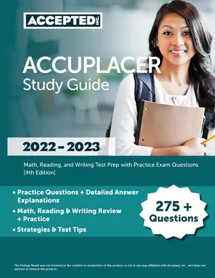 Przewodnik ACCUPLACER 2022-2023: Przygotowanie do egzaminu z matematyki, czytania i pisania z praktycznymi pytaniami egzaminacyjnymi [4. edycja] - ACCUPLACER Study Guide 2022-2023: Math, Reading, and Writing Test Prep with Practice Exam Questions [4th Edition]