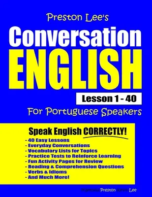 Preston Lee Angielski konwersacyjny dla osób mówiących po portugalsku Lekcja 1 - 40 - Preston Lee's Conversation English For Portuguese Speakers Lesson 1 - 40