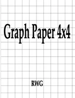 Papier milimetrowy 4x4: 50 stron 8,5 x 11 - Graph Paper 4x4: 50 Pages 8.5 X 11