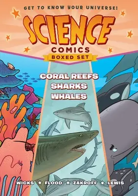 Zestaw komiksów naukowych: Rafy koralowe, rekiny i wieloryby - Science Comics Boxed Set: Coral Reefs, Sharks, and Whales