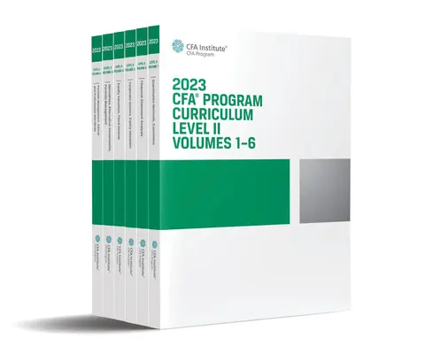 2023 Program nauczania Cfa Poziom II Zestaw pudełkowy - 2023 Cfa Program Curriculum Level II Box Set