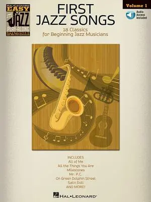 First Jazz Songs - Easy Jazz Play-Along Volume 1 Book/Online Audio