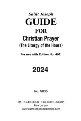 Chrześcijański Przewodnik Modlitewny Duży Typ 2024 - Christian Prayer Guide Large Type 2024