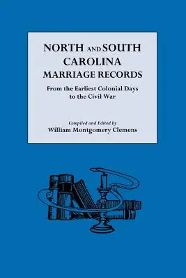 Akta małżeństw w Karolinie Północnej i Południowej - North and South Carolina Marriage Records