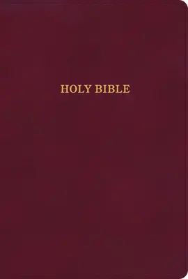 KJV Large Print Thinline Bible, bordowa skóra ekologiczna - KJV Large Print Thinline Bible, Burgundy Leathertouch