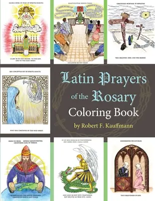 Kolorowanka z łacińskimi modlitwami różańcowymi - Latin Prayers of the Rosary Coloring Book
