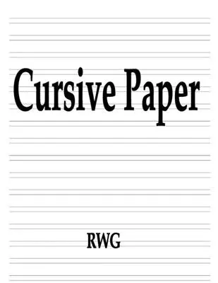 Papier do kursywy: 200 stron 8,5 x 11 - Cursive Paper: 200 Pages 8.5 X 11