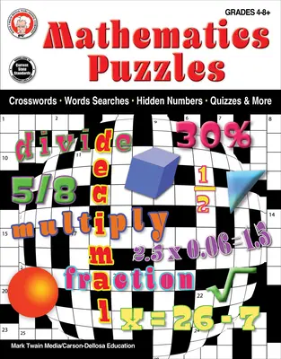 Zeszyt ćwiczeń do łamigłówek matematycznych - Mathematics Puzzles Workbook