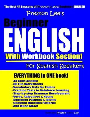 Angielski dla początkujących z zeszytem ćwiczeń dla osób mówiących po hiszpańsku - Preston Lee's Beginner English With Workbook Section For Spanish Speakers