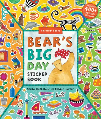 Książeczka z naklejkami Wielki dzień niedźwiedzia - Bear's Big Day Sticker Book